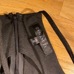 Dynamite jumpsuit wide leg elastic waist racer back